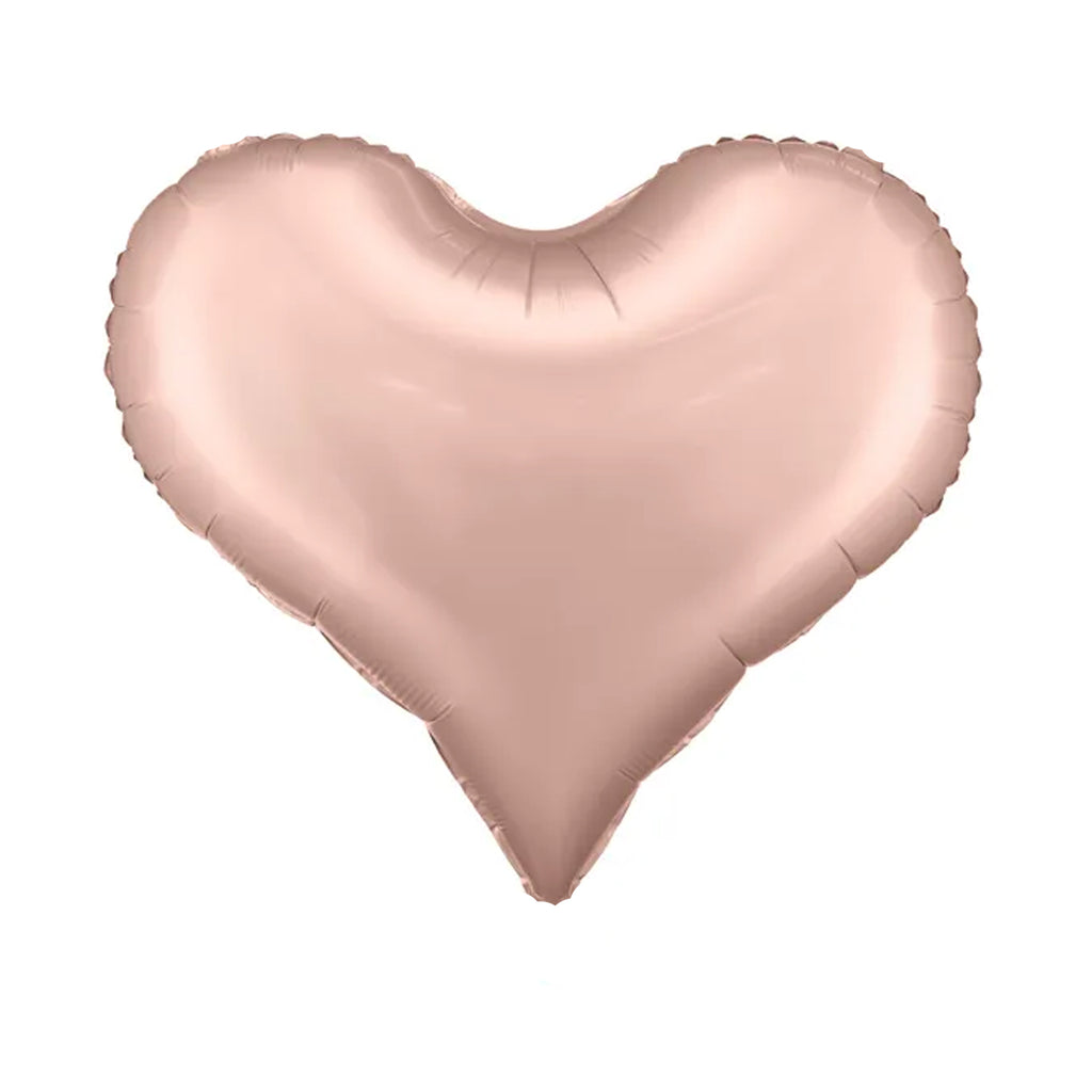 Modern Heart Foil Balloon - Rose Gold