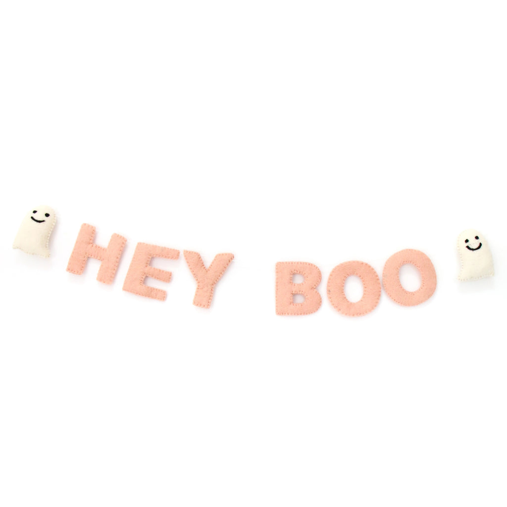 Hey Boo Felt Banner Kailo Chic