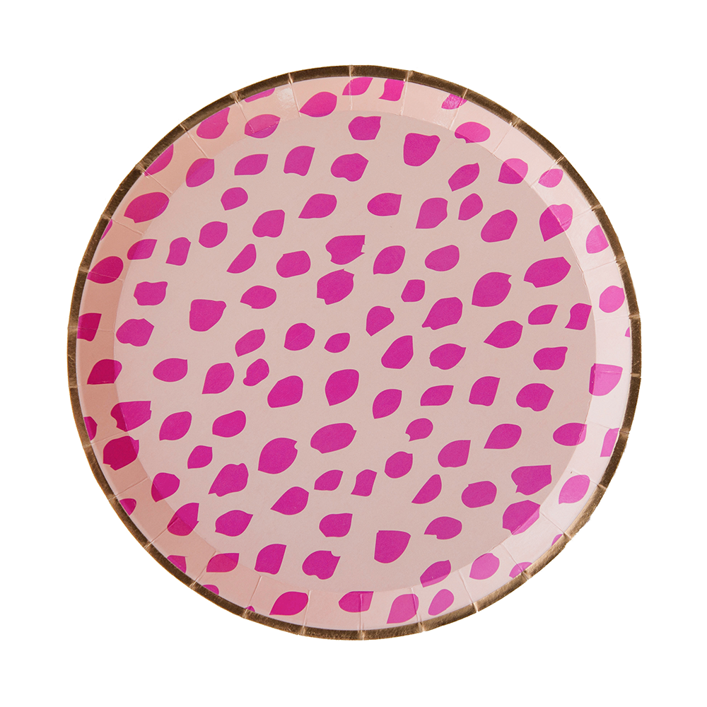 Pink Spots Large Plates