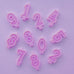 Retro Number Candles - Lilac - Bash Party Goods