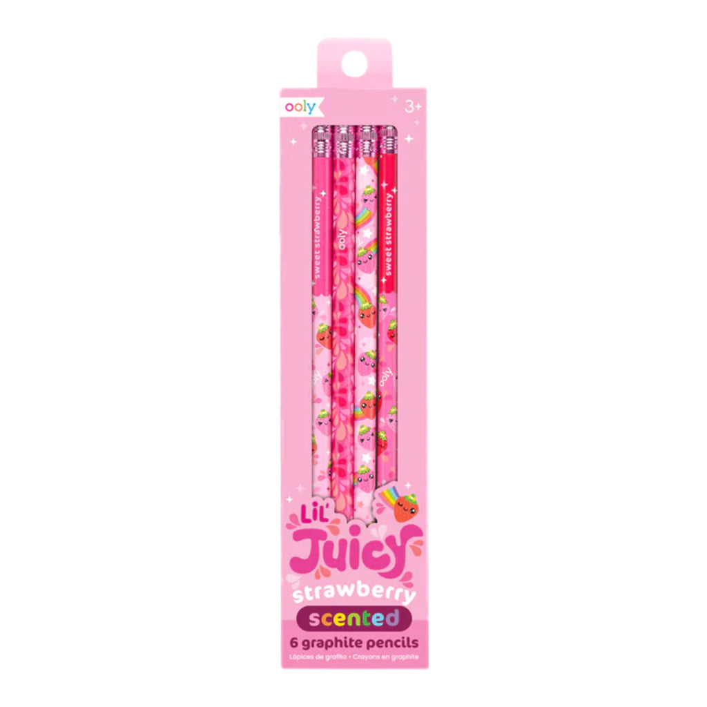 Lil' Juicy Strawberry Scented Graphite Pencils - OOLY