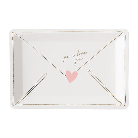 Valentine Love Notes Plates by Occasions by Shakira for My Mind's Eye