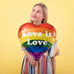 Love is Love Rainbow Heart Balloon