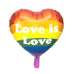 Love is Love Rainbow Heart Balloon