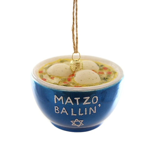 Matzo Ballin' Glass Ornament Cody Foster