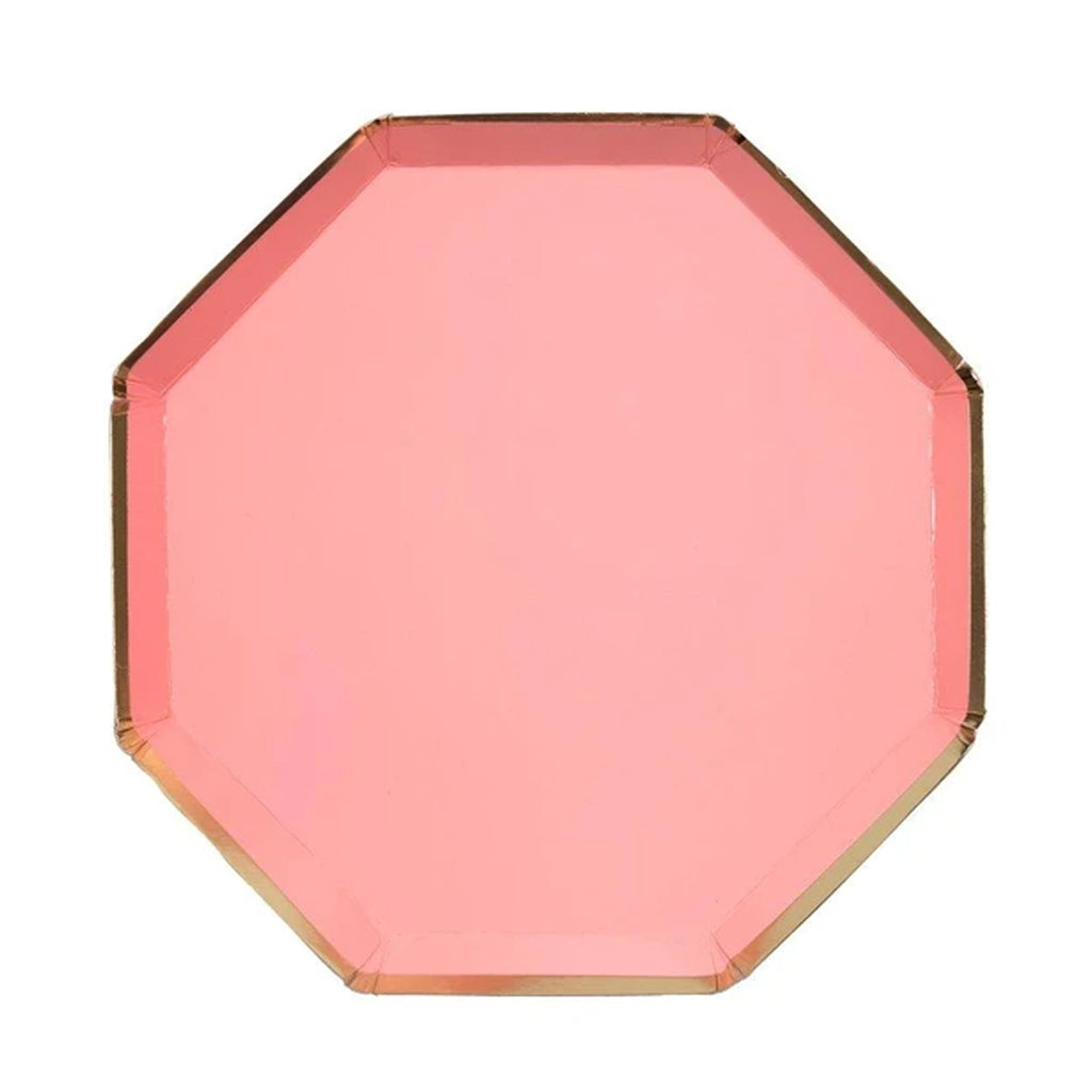 CORAL OCTAGONAL SMALL PLATES