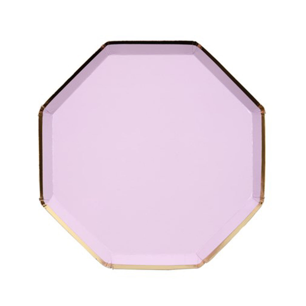 Lilac Octagonal Party Plates