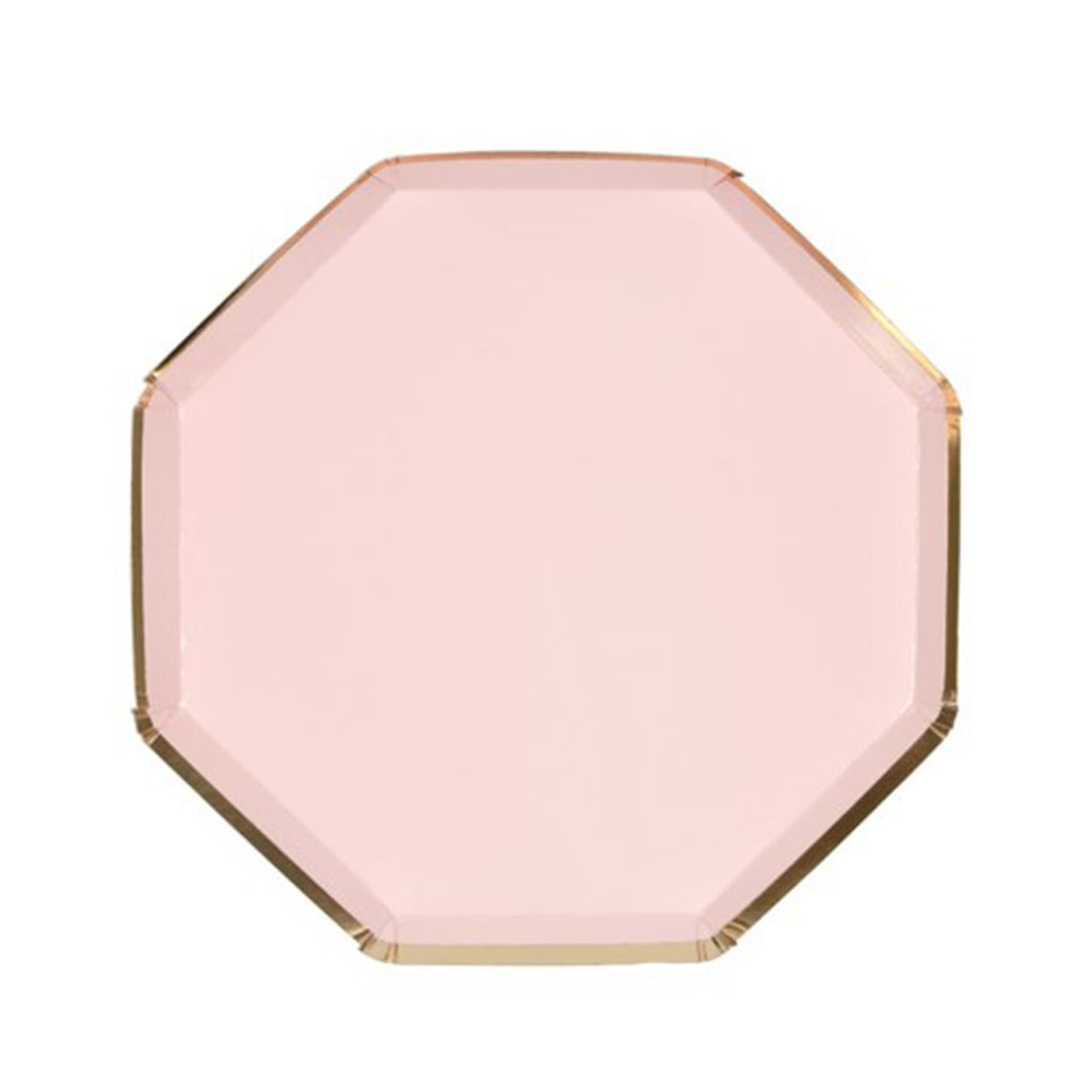 DUSTY PINK OCTAGONAL SMALL PLATES