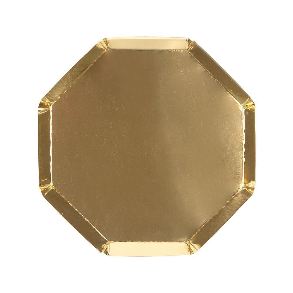 Gold Octagonal Small Plates Meri Meri