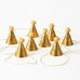 Mini Gold Glitter Pom Pom Hats Paper Source