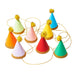 Mini Multicolor Glitter Pom Pom Hats