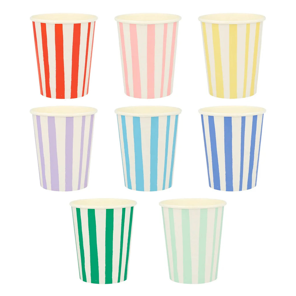 Mixed Stripe Cups Meri Meri