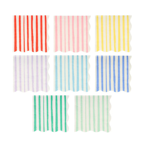 Ctosree 200 Pieces Pastel Rainbow Napkins Disposable Guests Paper