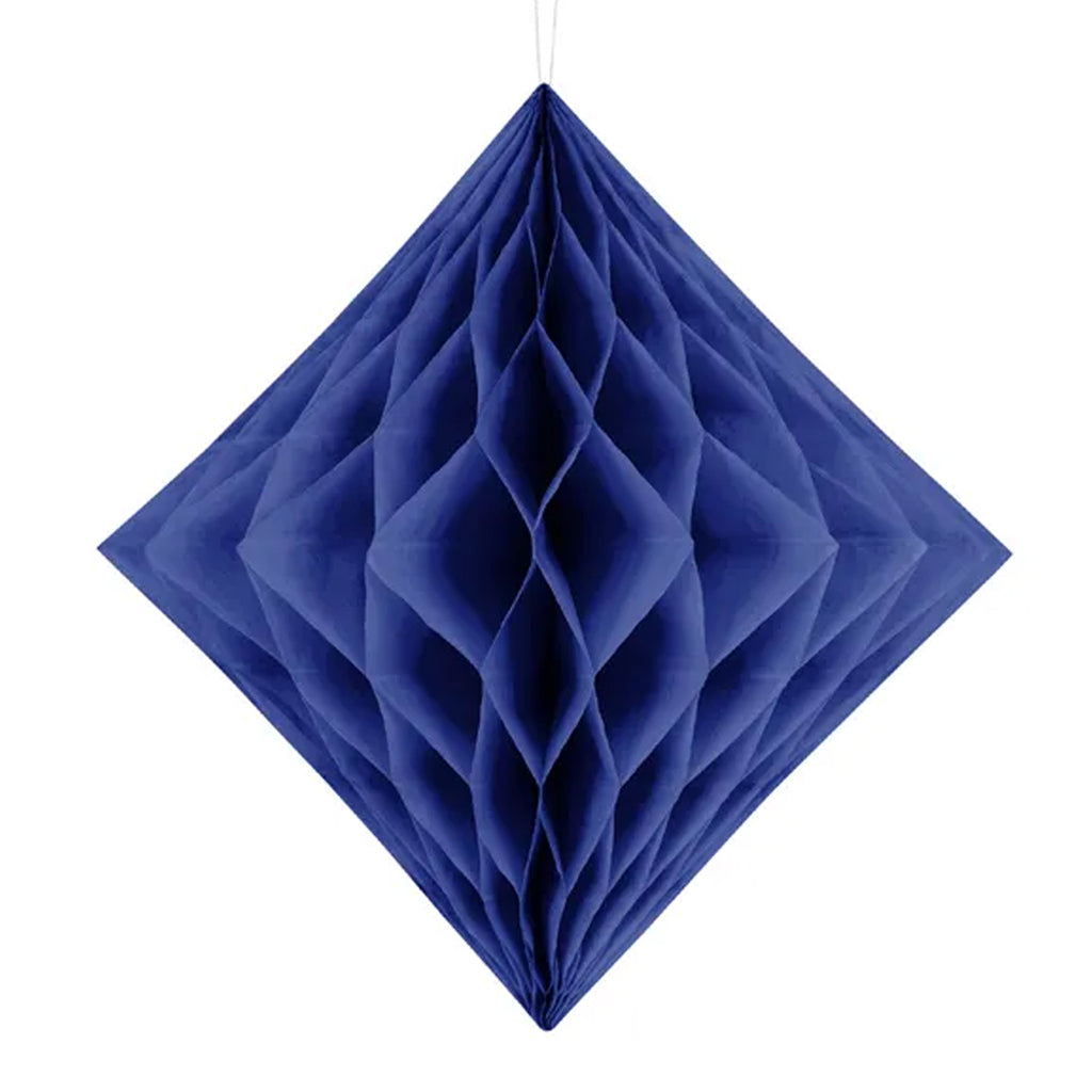 Navy Blue Honeycomb Diamond