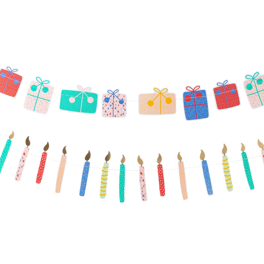 Mini Birthday Candle and Present Banner Set My Mind's Eye Oui Party