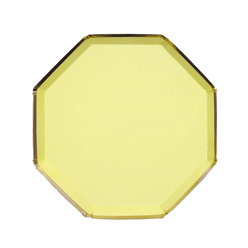 Pale Yellow Octagonal Small Plates - Meri Meri