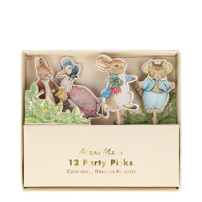 Peter Rabbit and Friends Party Picks Meri Meri