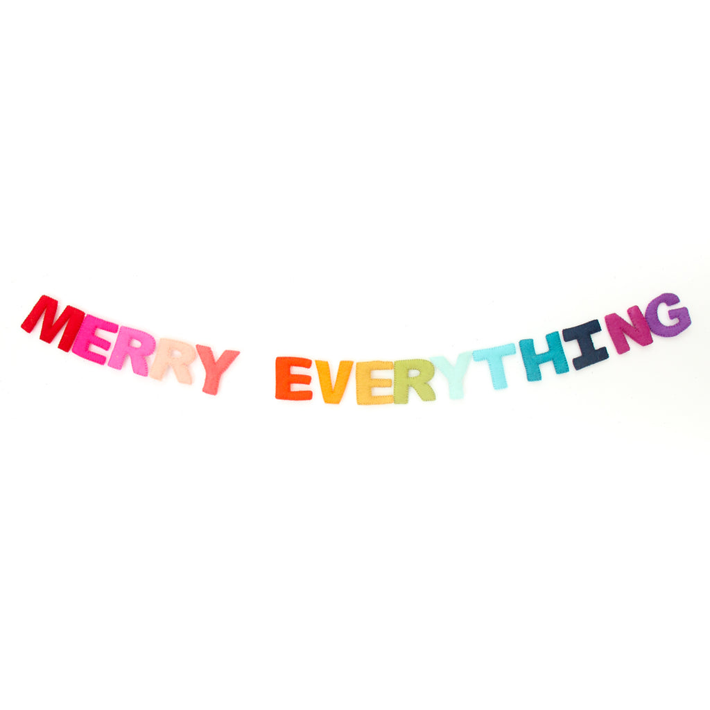 "Merry Everything" Felt Letter Garland