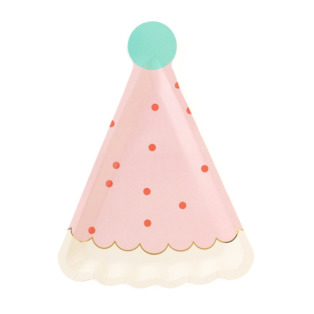 Pink Party Hat Plates