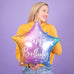 Rainbow Happy Birthday Star Foil Balloon