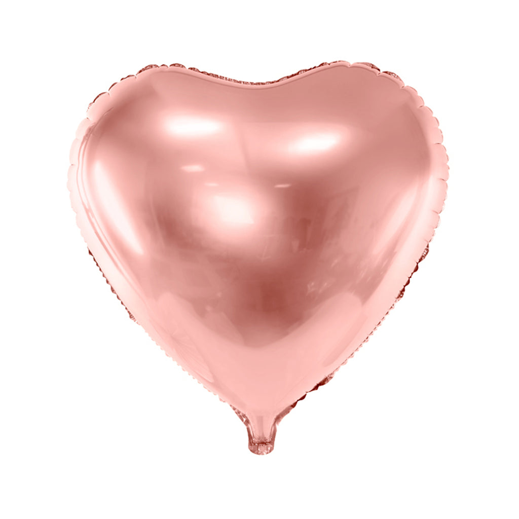 HEART FOIL BALLOON - ROSE GOLD