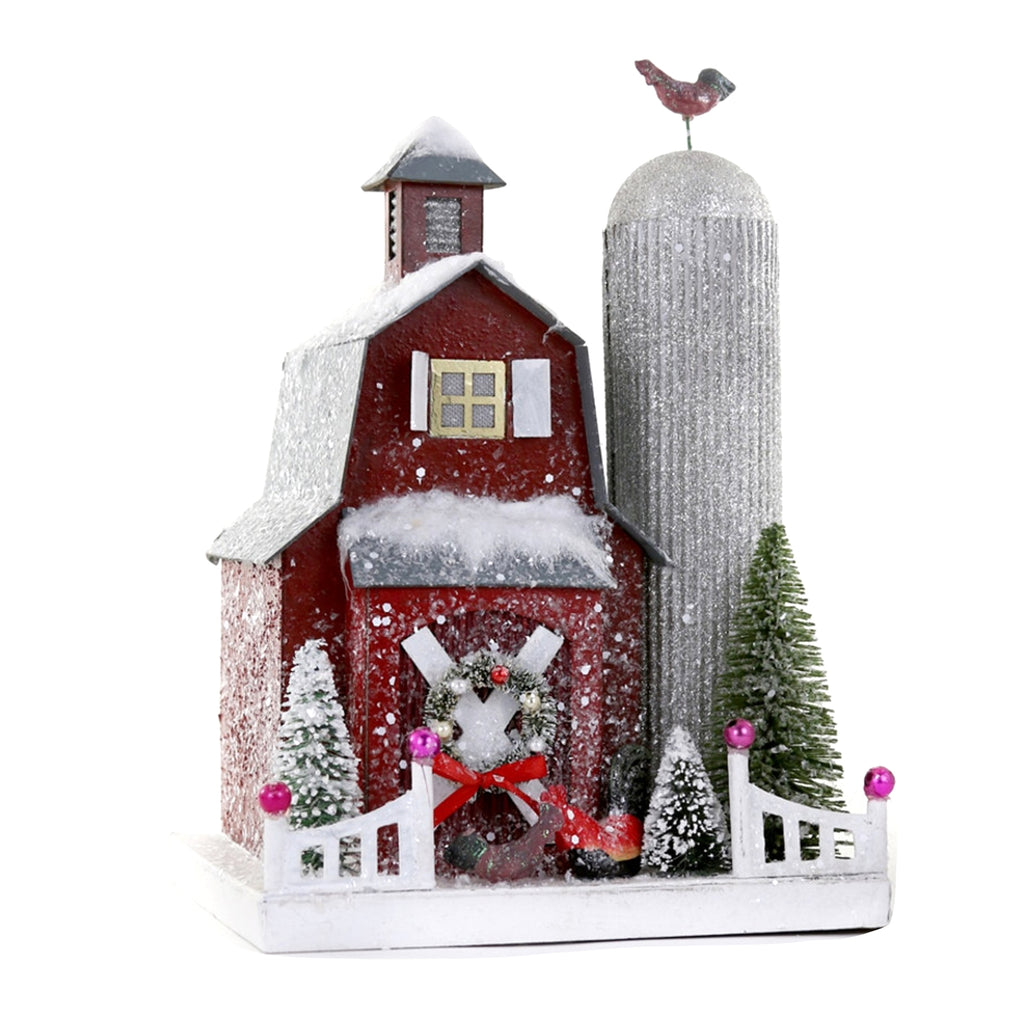 Rustic Red Winter Barn Miniature Decor House Cody Foster