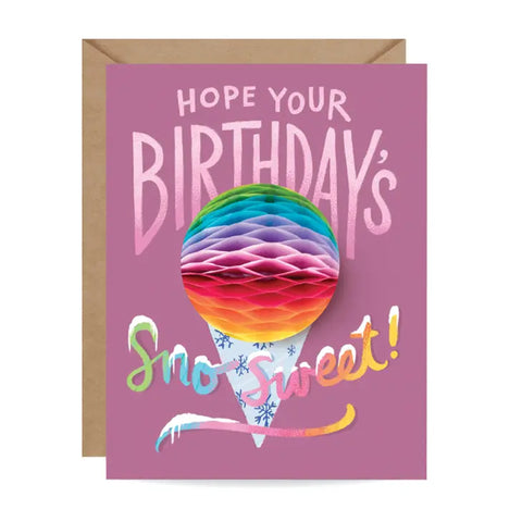 Sno Cone Pop-Up Birthday Card - Inklings Paperie