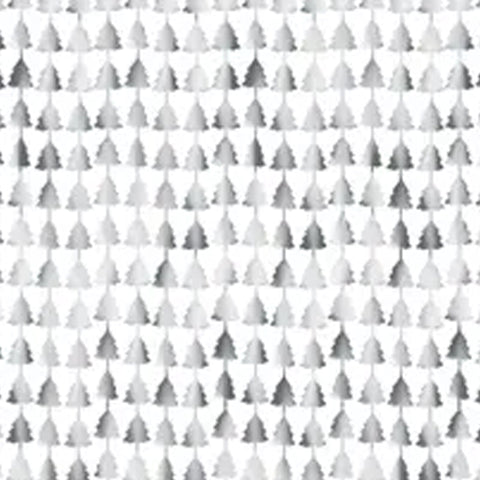 Silver Trees Fringe Curtain Backdrop