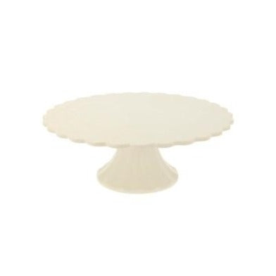 Small Ivory Bamboo Cake Stand