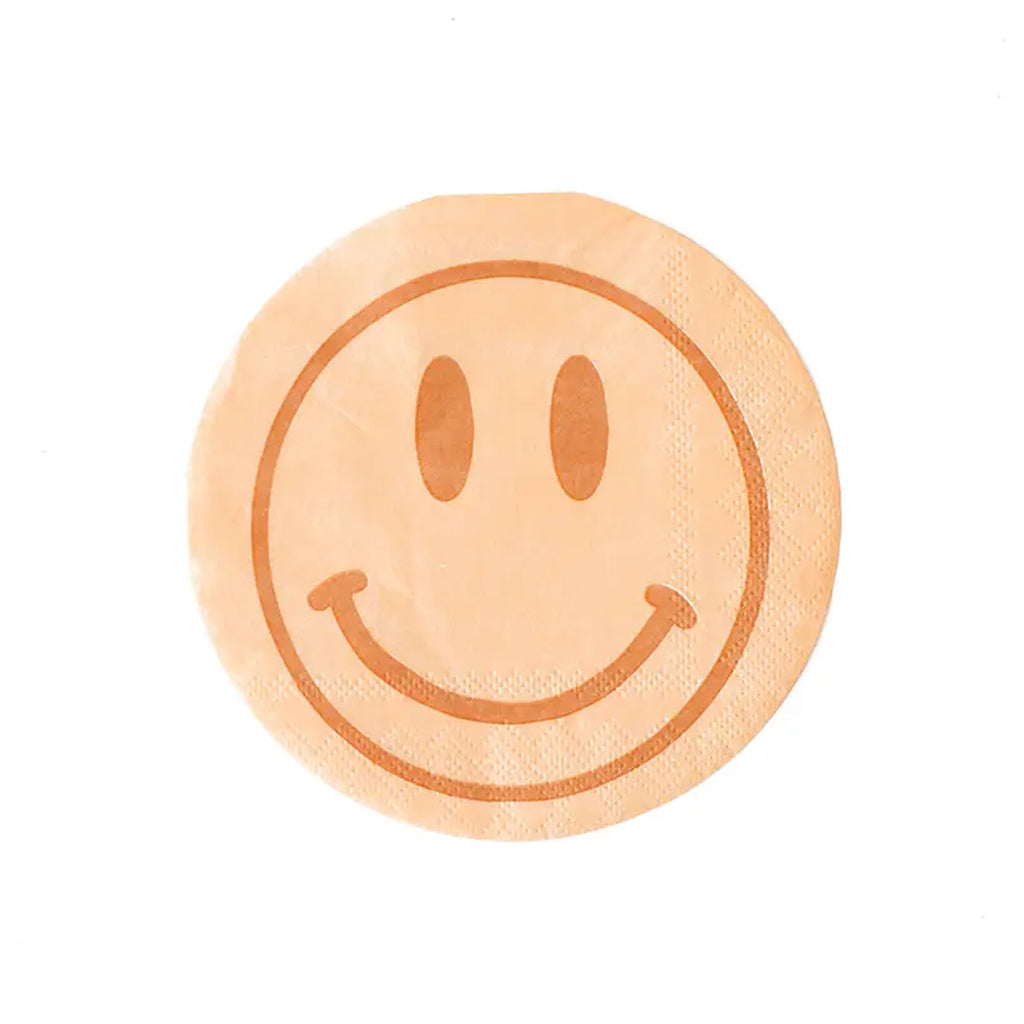 Peace & Love Smiley Face Cocktail Napkins - Daydream Society