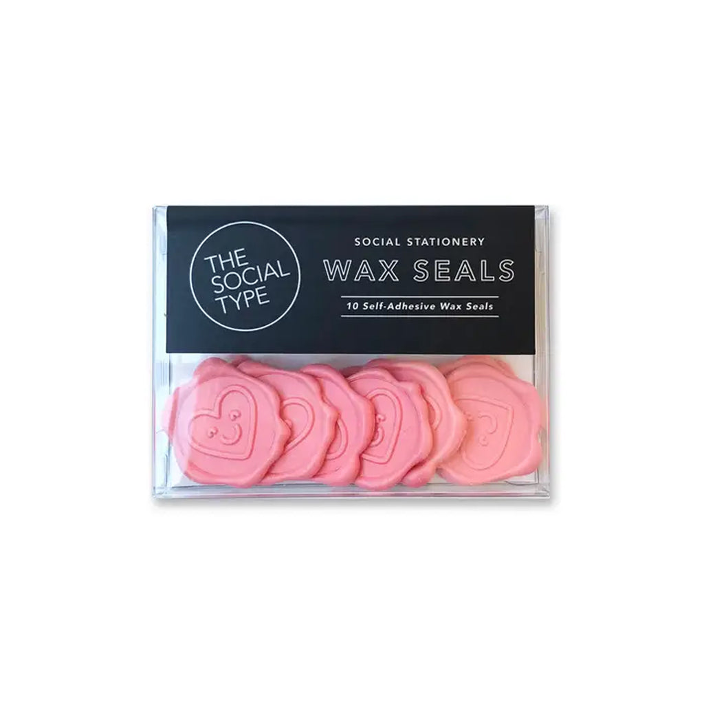 Smiley Heart Wax Seals - The Social Type