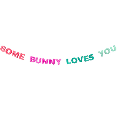 Some Bunny Loves You Felt Garland Kailo Chic
