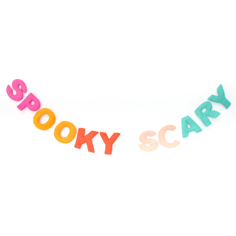 Spooky Scary Felt Letter Banner Kailo Chic
