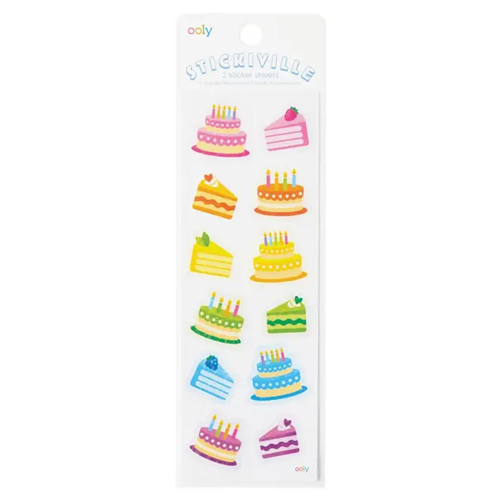 Stickiville Skinny - Birthday Cake Stickers Ooly