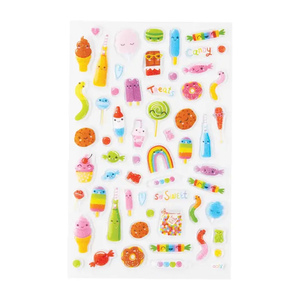 Stickiville Puffy Candy Shoppe Stickers - Ooly