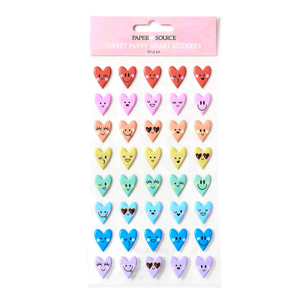 Sweet Heart Puffy Stickers - Paper Source