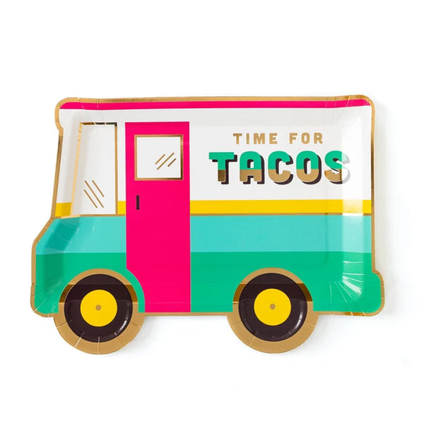 Taco Truck Shaped Plates