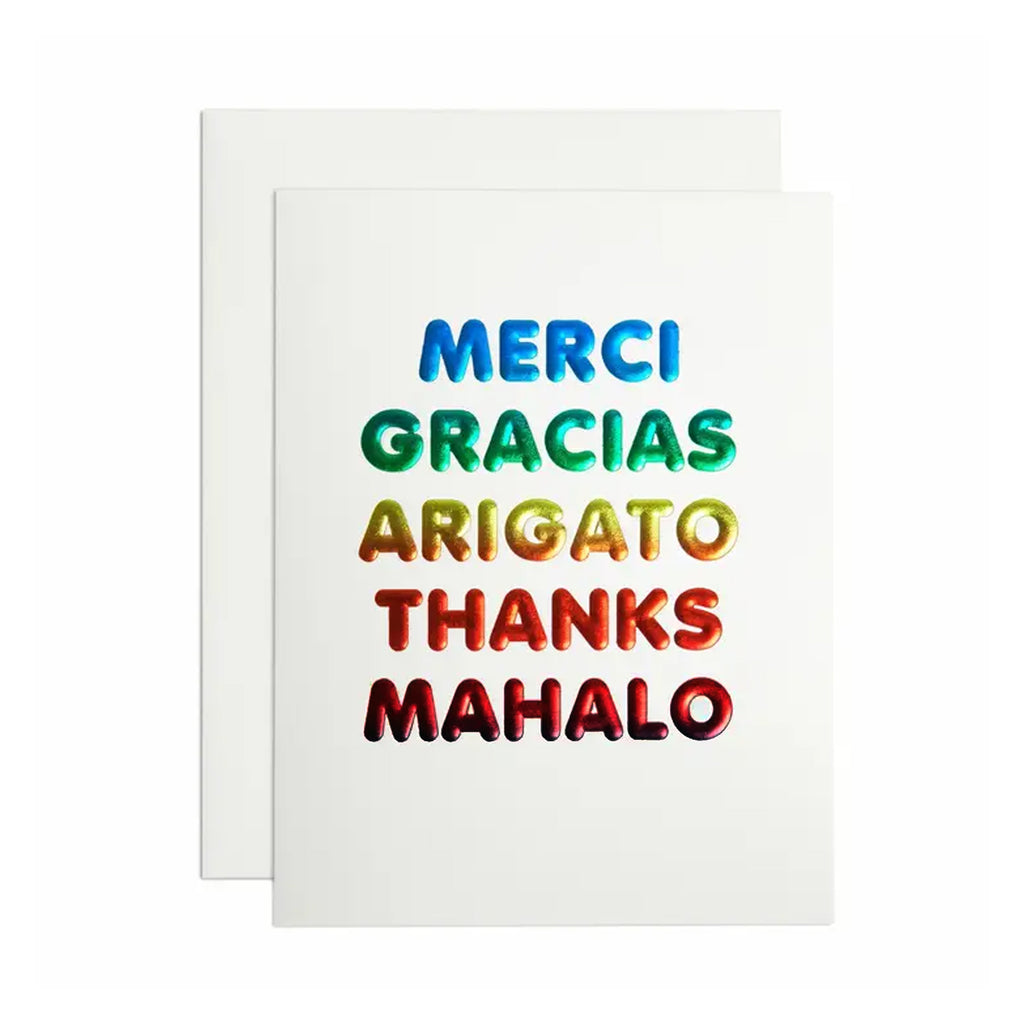Thank You Languages Card - The Social Type