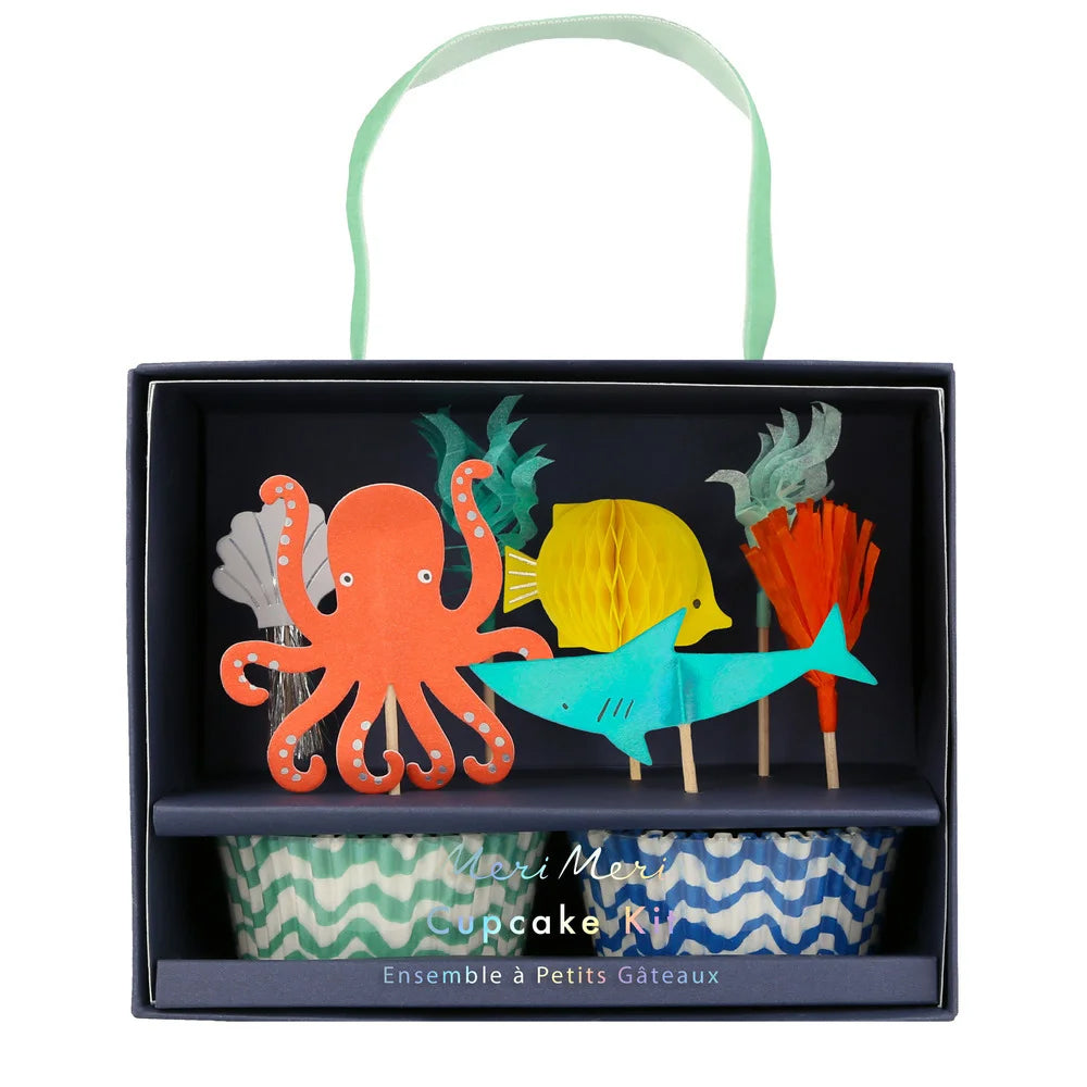 Octopus And Shark Cupcake Kit - Meri Meri