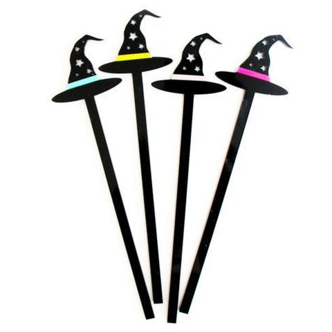 Witch Hat Drink Stirrers Swizzle Sticks Kailo Chic