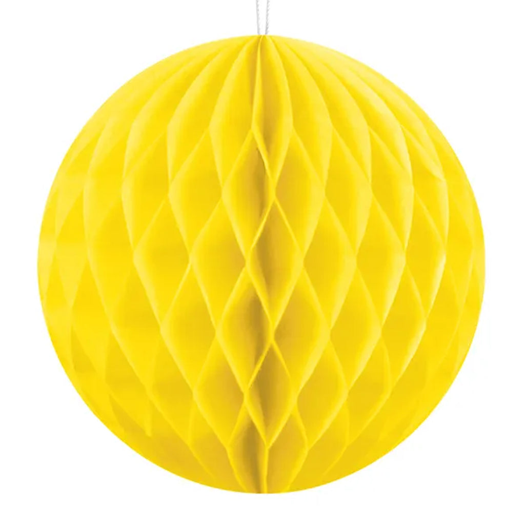 Yellow Honeycomb Ball