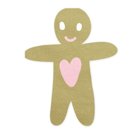 GINGERBREAD MAN COCKTAIL NAPKINS