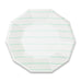 Frenchie Striped Mint Party Paper Plates