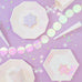 FROSTED IRIDESCENT SMALL SNOWFLAKE PLATES