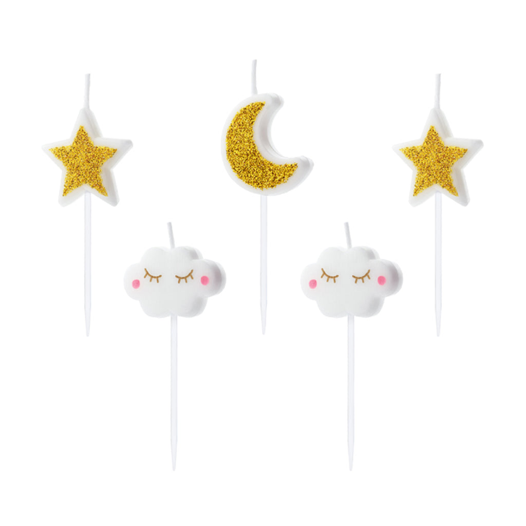 Little Star, Cloud and Moon Candles