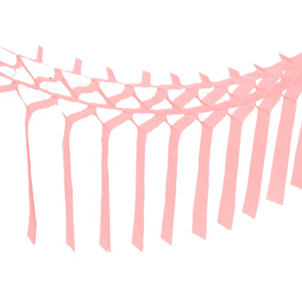 Light Pink Tissue paper streamer boho garland